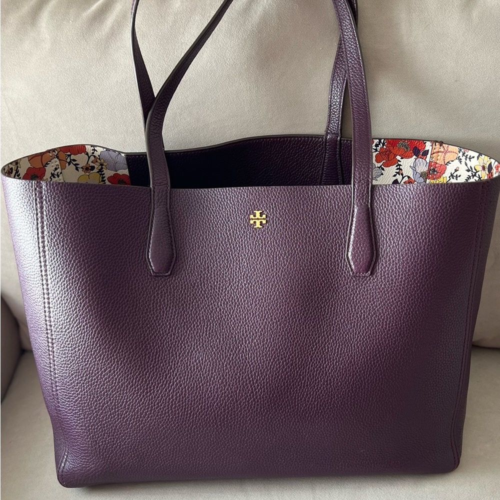 Tory Burch Blake Tote in Plum